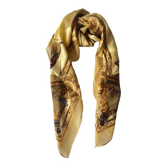 Pierre Balmain Silk Scarf – Vintage Balloon Print - Picture 9 of 9